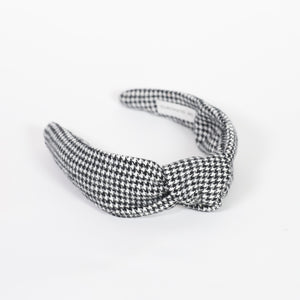Houndstooth Knotted Headband