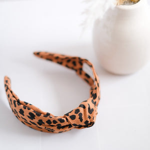 Bold Leopard Knotted Headband