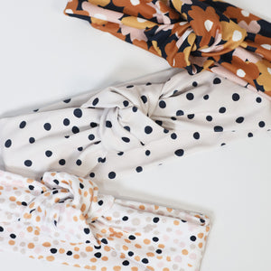 Dots and Spots Knotted Stretch Headband