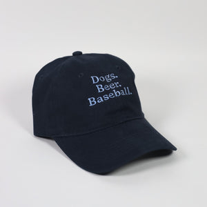 Dogs. Beer. Baseball. Embroidered Dad Hat