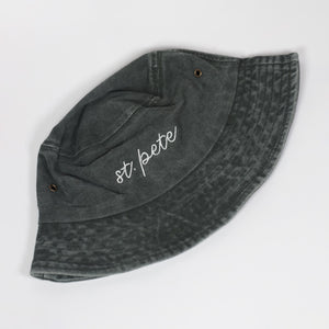 St. Pete Cursive Embroidered Bucket Hat