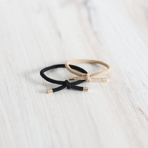 Gold Tipped Hair Tie Set