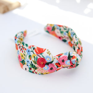 Petite Garden Party in Rayon Knotted Headband